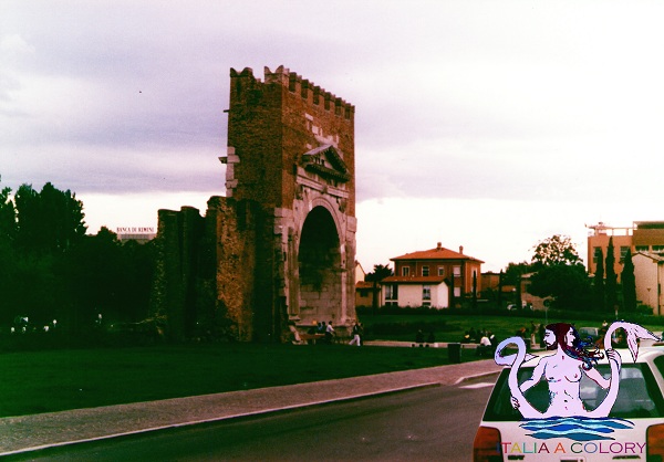 Viaggio in Italia Rimini, arco di Augusto